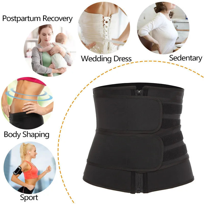 1pc Waist Trainer Slimming Body Shaper Fitness Belt